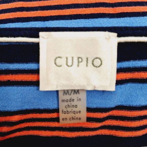 NWOT Cupio Colorful Striped Bodycon Cold Shoulder Dress w/ Tie Sleeves Sz M - Picture 11 of 13